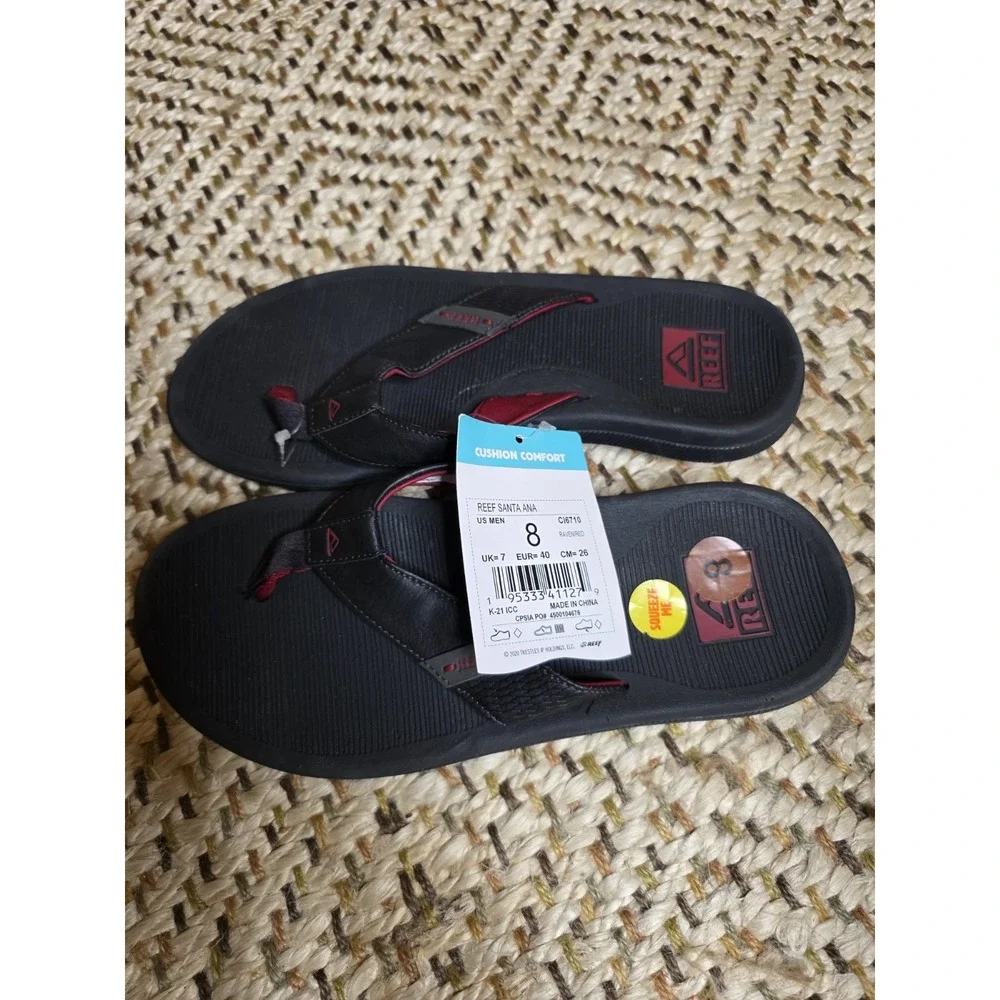 Reef Mens 8 Santa Ana Summer Beach Holiday Sliders Sandals Flip‎ Flops NWT B2